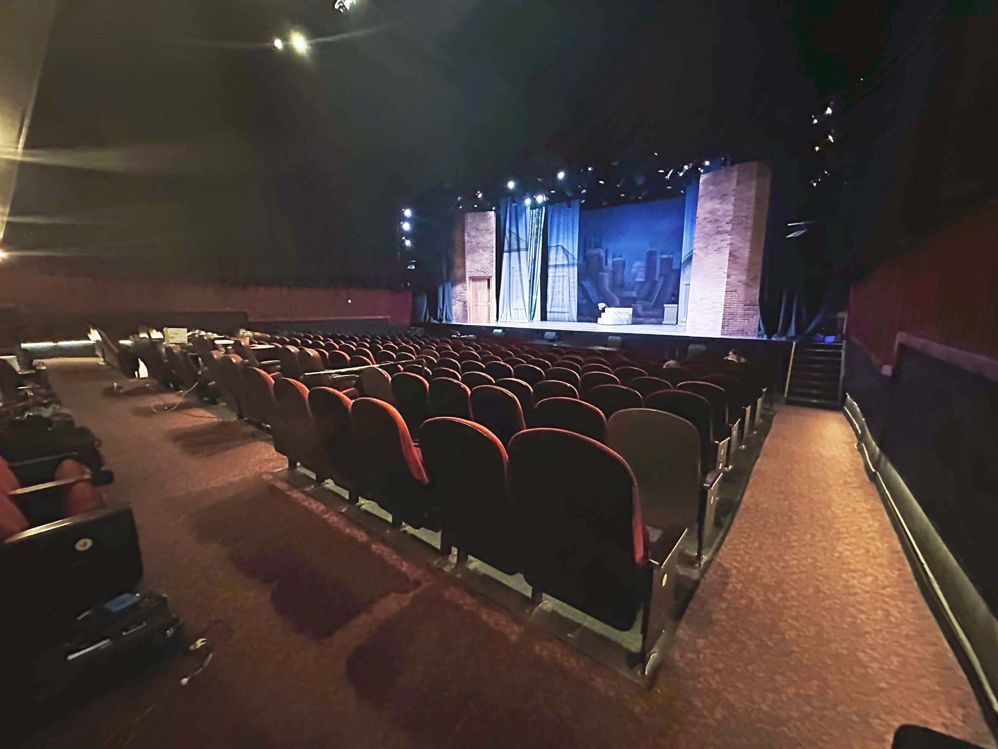 Andrew Warren's combined book setup for Mary Poppins at the Argyle Theater in Babylon, New York.