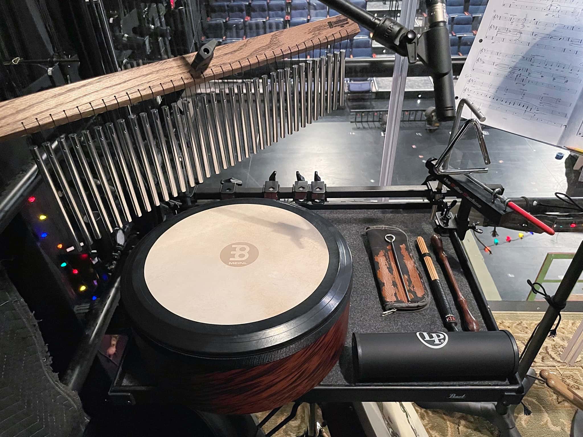 Sal Mazzotta's setup for A Christmas Carol at People’s Light Performing Arts Center, in Malvern, Pennsylvania.