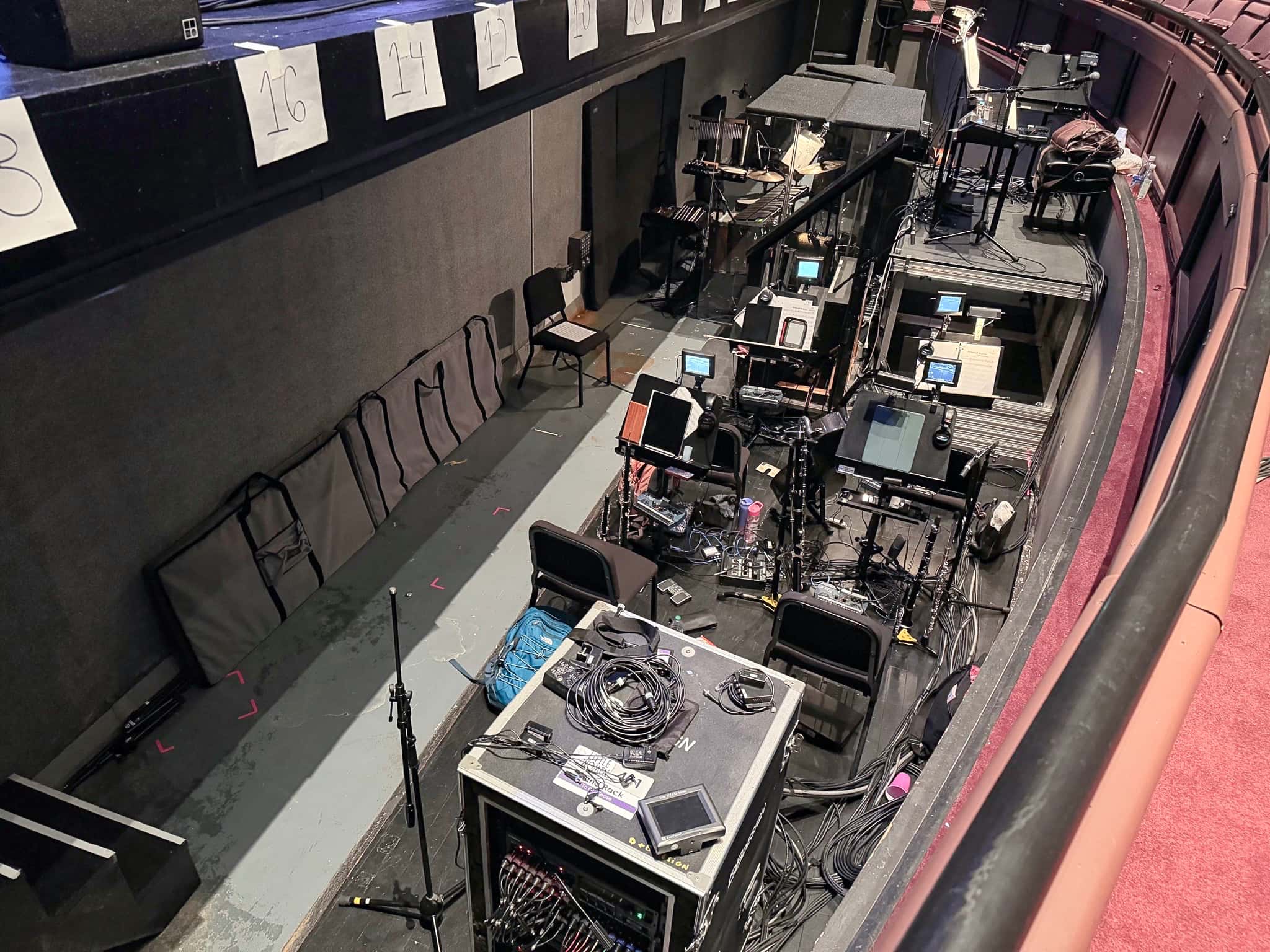 Sal Mazzotta's setup for the National Tour of Little Women at the RiverPark Center in Owensboro, Kentucky.