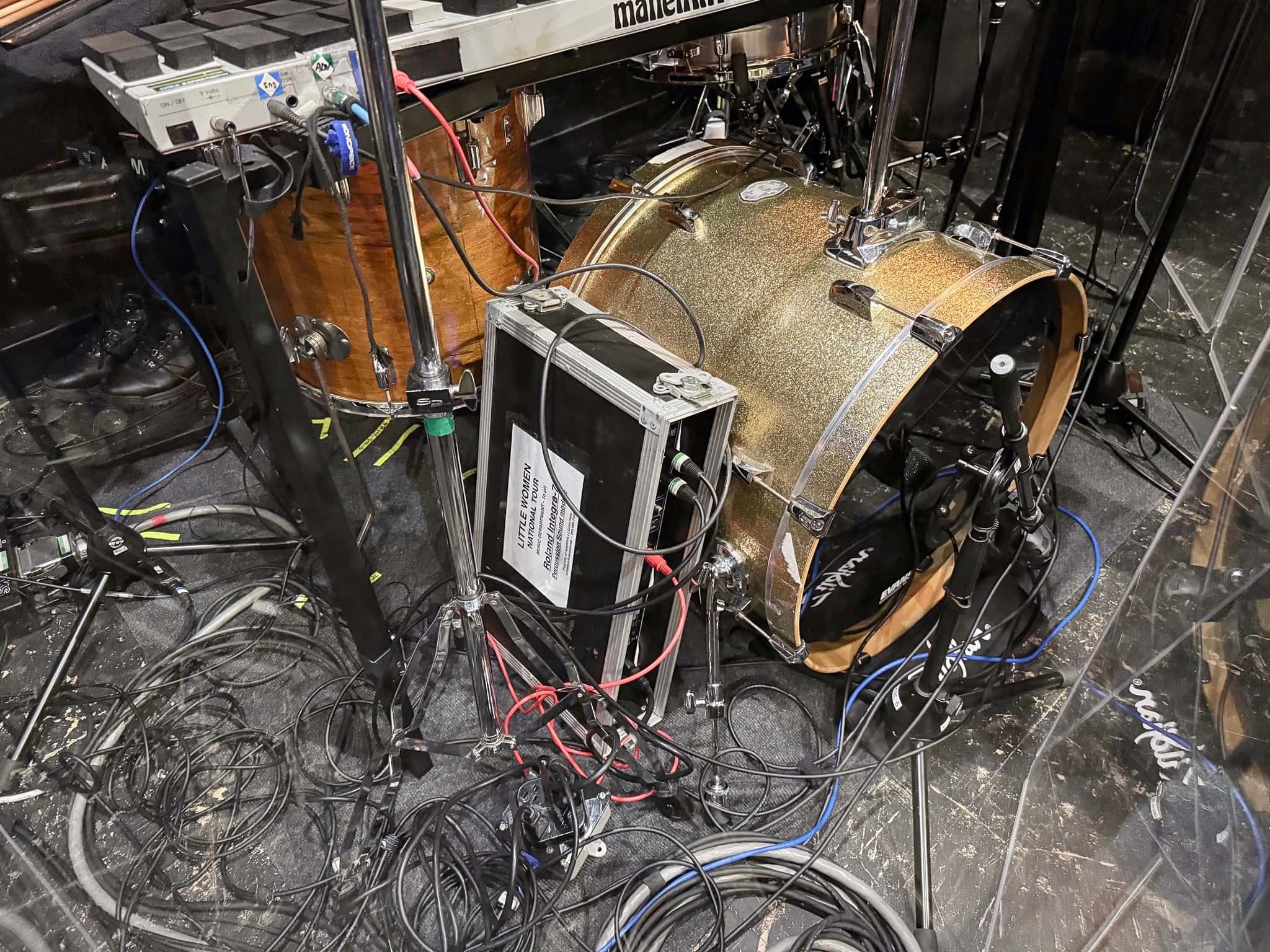 Sal Mazzotta's setup for the National Tour of Little Women at the RiverPark Center in Owensboro, Kentucky.