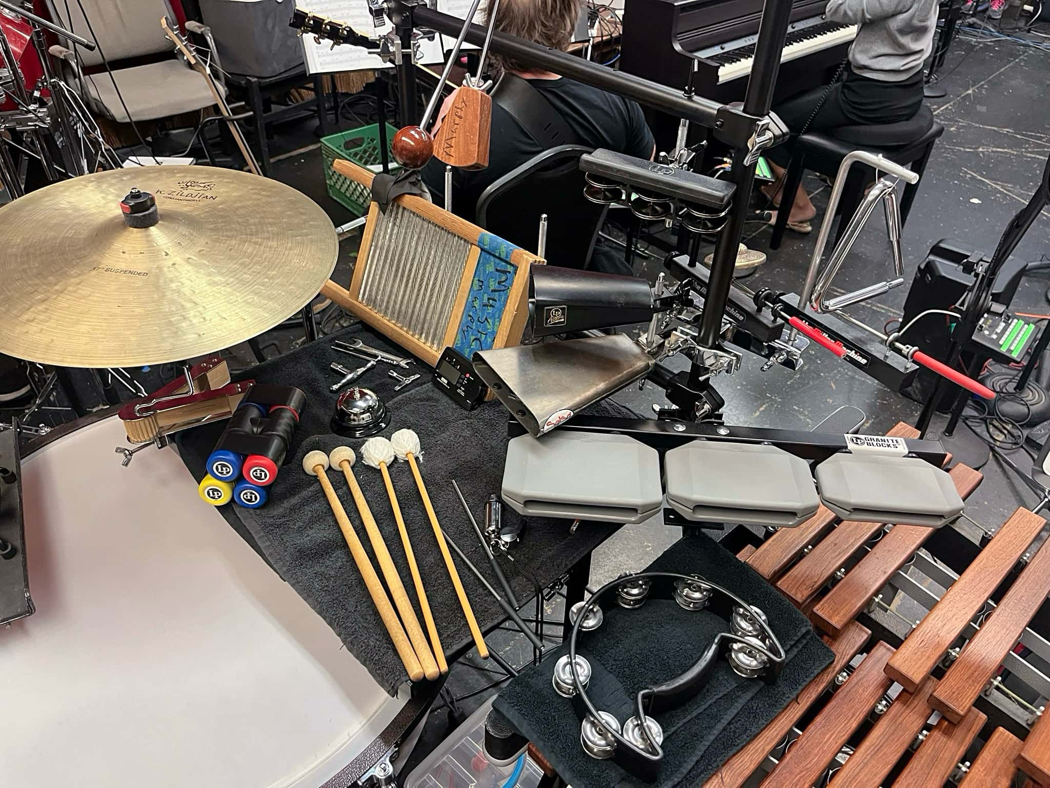 Thomas Murphy's percussion setup for Seussical at the Phoenix Theater Company in Phoenix, Arizona.