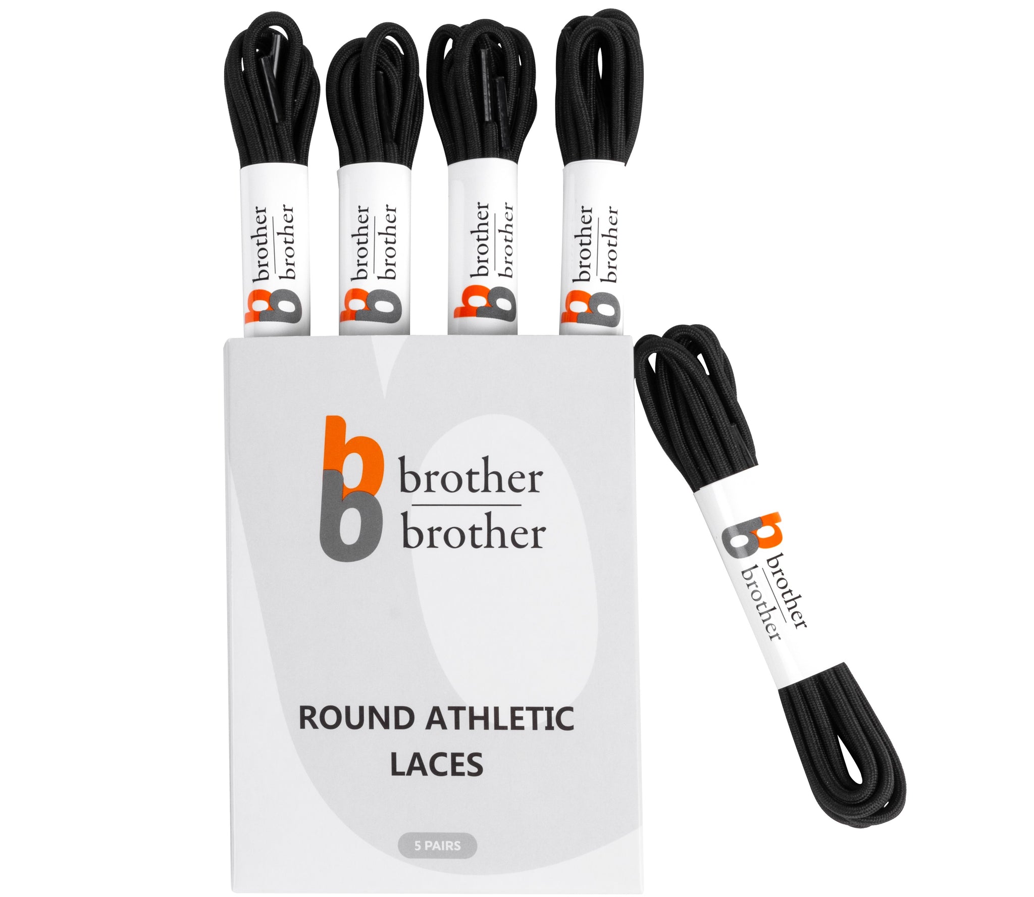 black athletic shoe laces