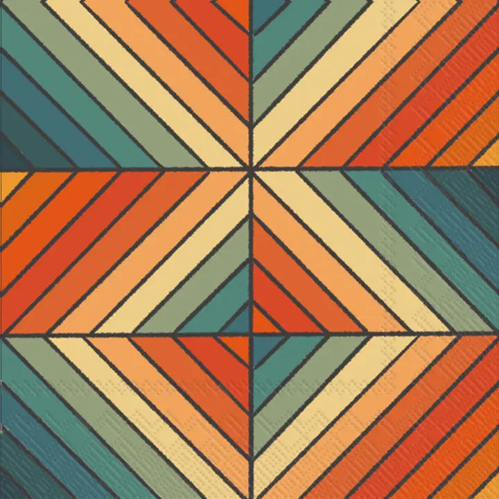 Paper Lunch Napkins 20 Count Southwest Stripe