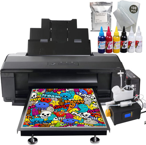 XP600 DTF Transfer Printer with Roll Feeder, A3 DTF — Wide Image