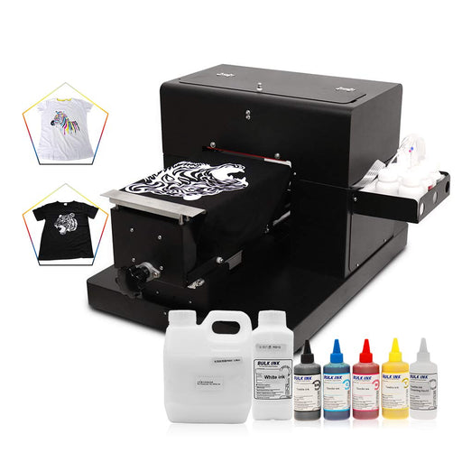 A3 Flatbed Black and White Clothing Printer Fully Automatic Digital DTG  Direct to Garment T-shirt Printing Machine - AliExpress