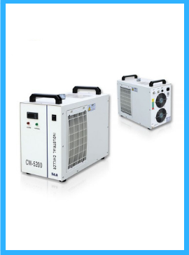 Industrial Water Chiller CW-5200DH 110V Refrigeration Capacity for CO2  Laser Engraving Cutting Machine Water Cooling