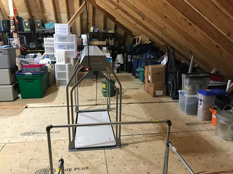 attic lift in garage