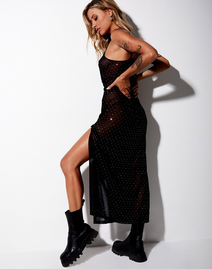 Maxi Sheer Black Dress Batis Motelrocks Com Eur