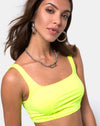 Image of Shani Crop Top in Neon Yellow
