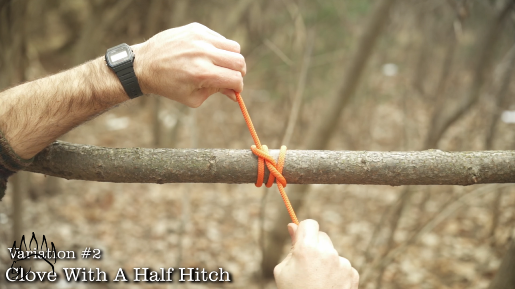 Create a half hitch to make it even more secure