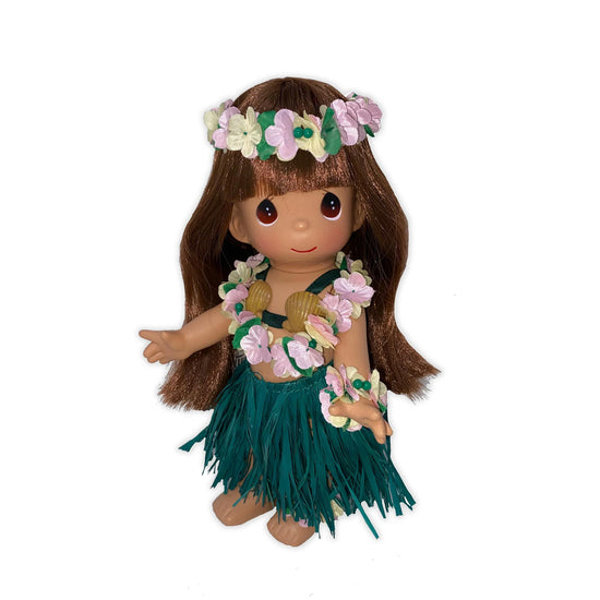 Precious Moments - Aloha Hawaiian Girl Hula Lei Seashell Figurine 1734 –  iGifteria