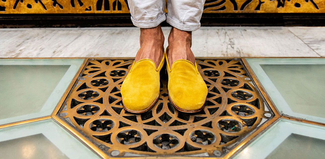 corsini shoes, yellow shoes, yellow corsini shoe