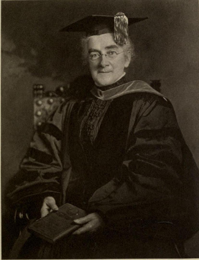 Ellen Swallow Richards upon receiving honorary Degree of Doctor of Science at Smith College (1910)