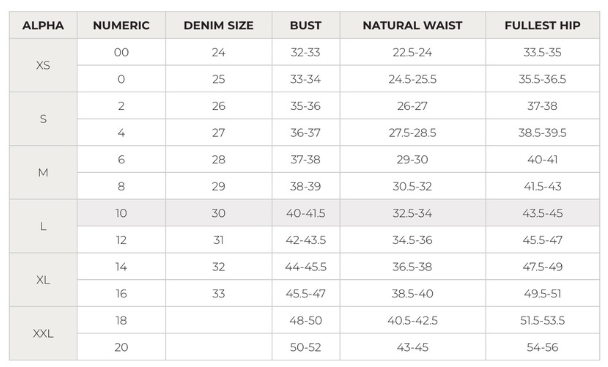 Size Guides – Borealis Clothing Co.