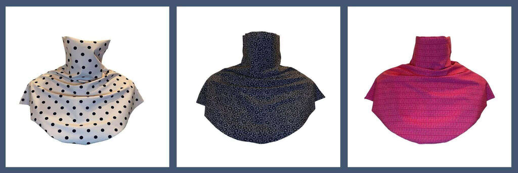 Heliades Sun Protective Neck Wraps are UPF capes to protect neck, chest and shoulders from UV rays