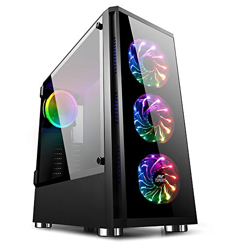 Ant Esports Ice 400tg Mid Tower Gaming Cabinet Supports Atx Micro