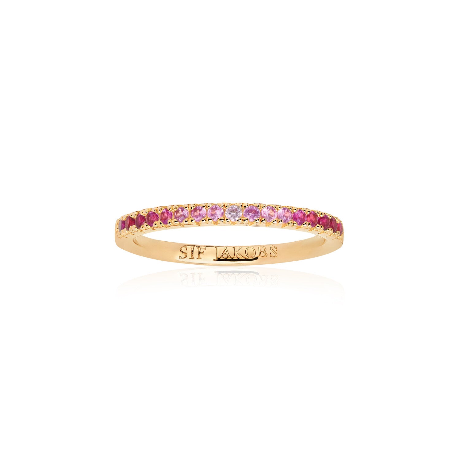 18K gold plated / Pink gradient / 52