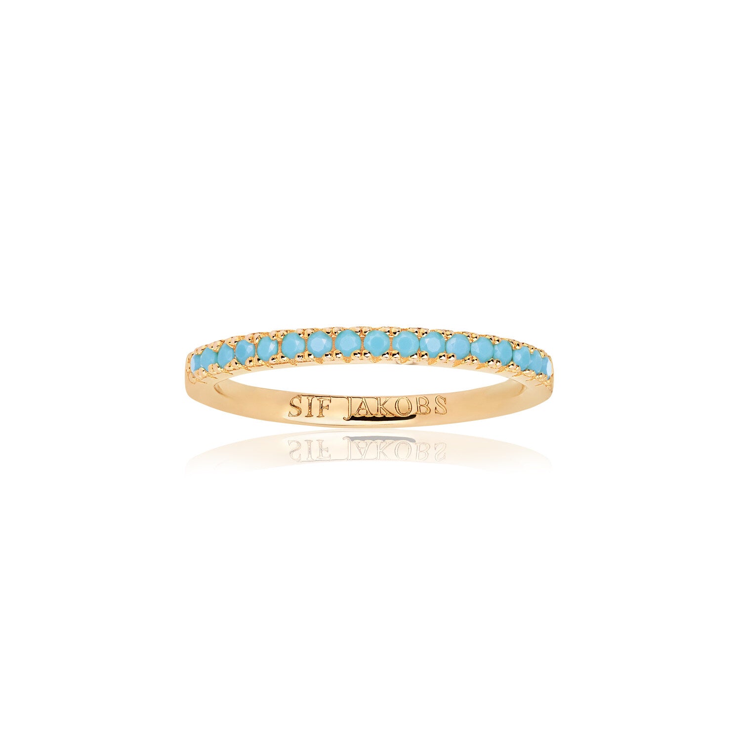 18K gold plated / Turquoise / 56