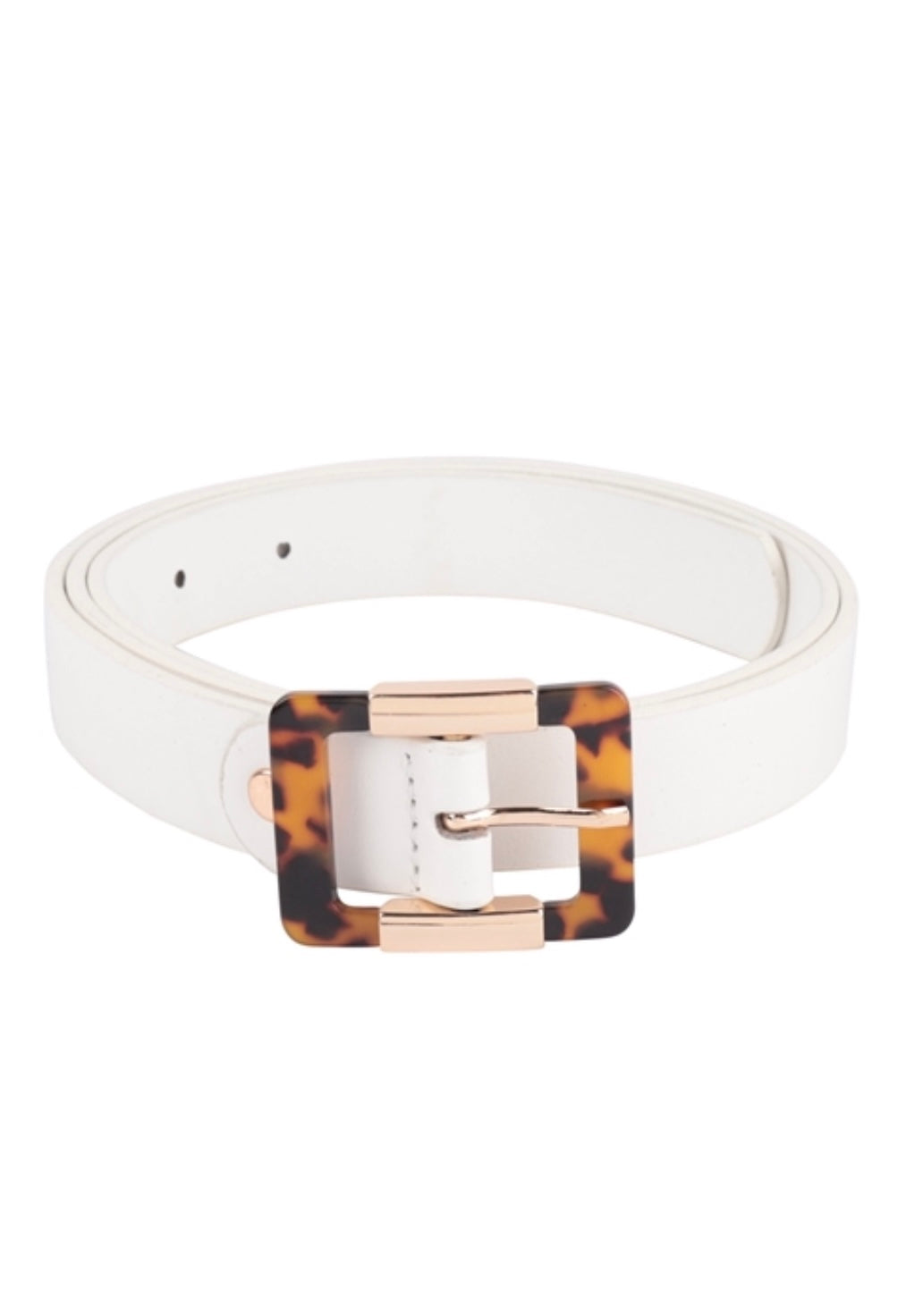 Keep It Gypsy Buckle Brown and White Hair On Leather Belt – White Lily  Boutique