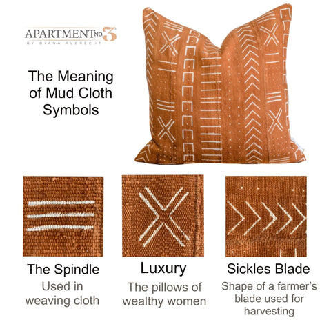 African Mud Cloth Pillows