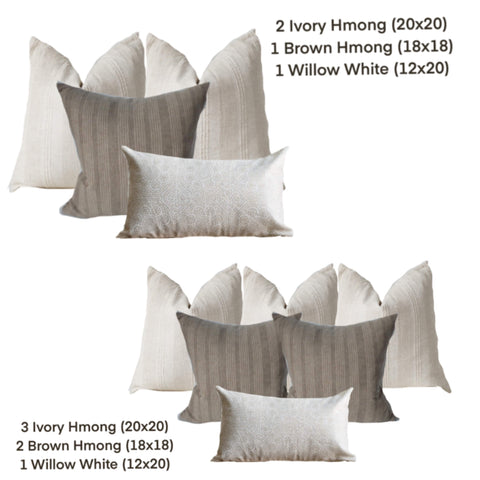 Pillow Combinations for Bed