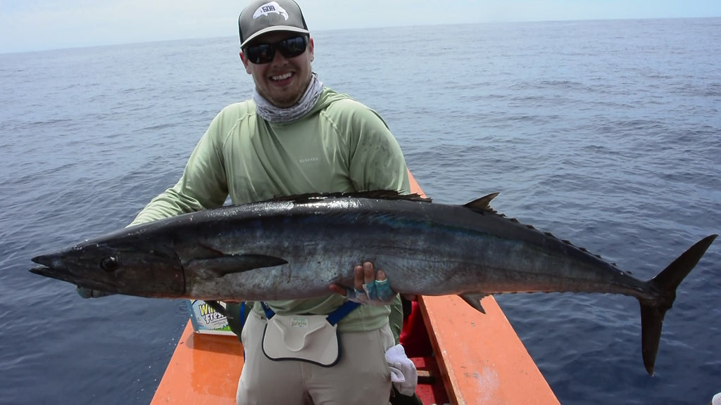 Shop Manager Bob with a Wahoo From Christmas Island