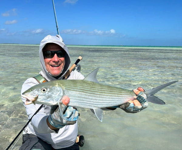 Carrying two rods for Bonefish and GT on Christmas Island