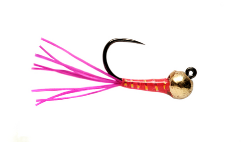 FLY FISHING FLIES NYMPHS TROUT MICRO SAN JUAN WORM WINE SIZE 14