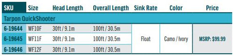 tarpon quickshooter specs