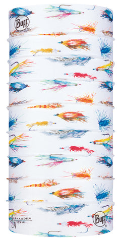 Fly fishing in saltwater flats with CoolNet UV+ Buff for UV protection —  Red's Fly Shop