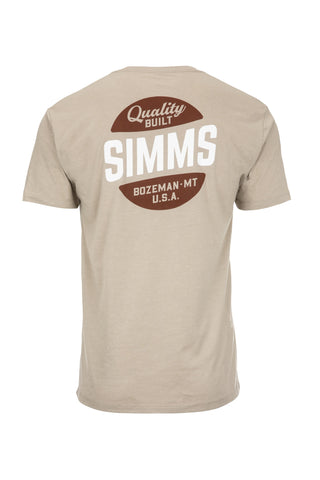 Simms Men's Wooden Flag Trout T-Shirt Military Heather / XL