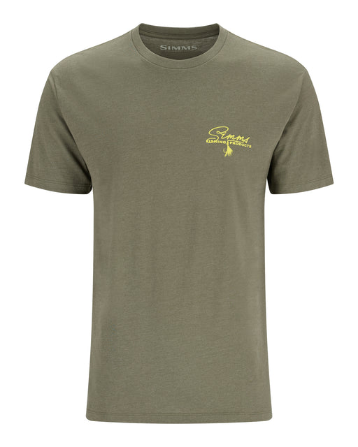 Simms Men's Wooden Flag Trout T-Shirt Military Heather / M