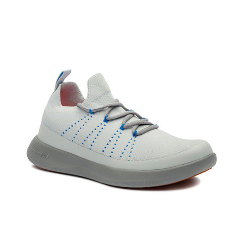 Matching Grundens Sea Knit Boat Shoes with fly fishing gear for