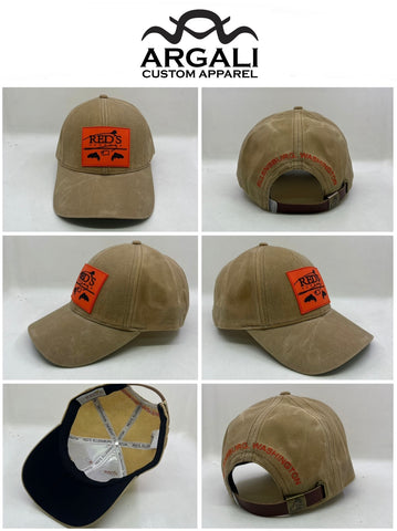 Matching Argali Custom Reds Hats with fly fishing gear — Red's Fly