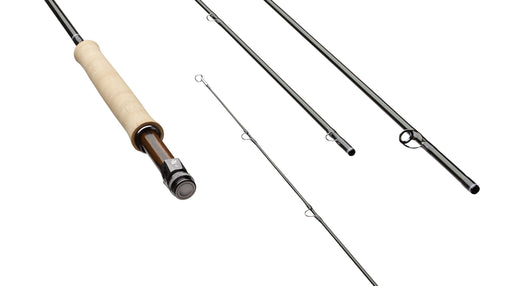 Used Sage Launch 890-4 #8 Line 9' Fly Fishing Rod w/ Case - worn cork  handle – cssportinggoods