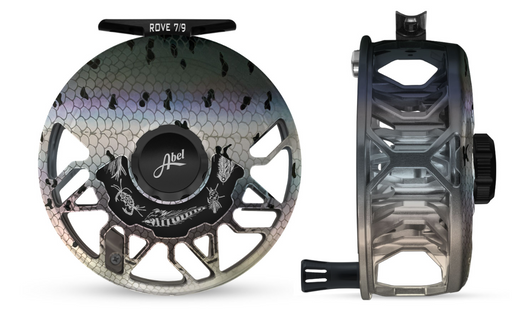 Abel SDS Fly Reel Ported USA/USA Knob 9/10wt with Platinum Handle