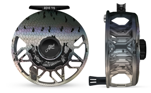 Abel Pt. 5 Fly Fishing Reel. Platinum Finish. Made in USA.