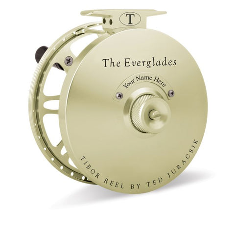 Abel Rove Fly Reel // Blue III Underwood Salt Engraving