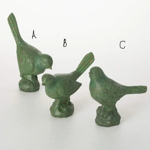 Green Bird Figurine - The Gingered Farmhouse 