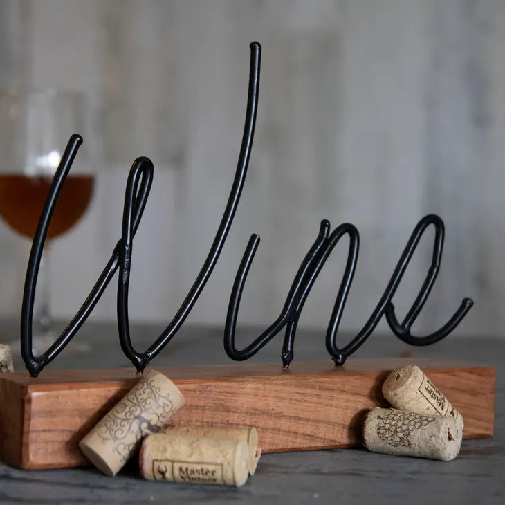 Wine Wire Word Block