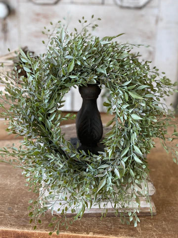 6" Mixed Sage Candle Ring