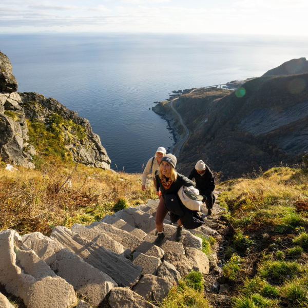 Girl Climbing Rock