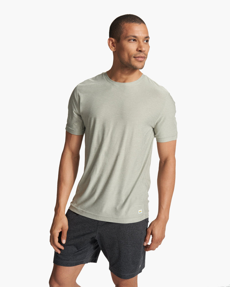 Strato Tech Tee | White Sage Heather