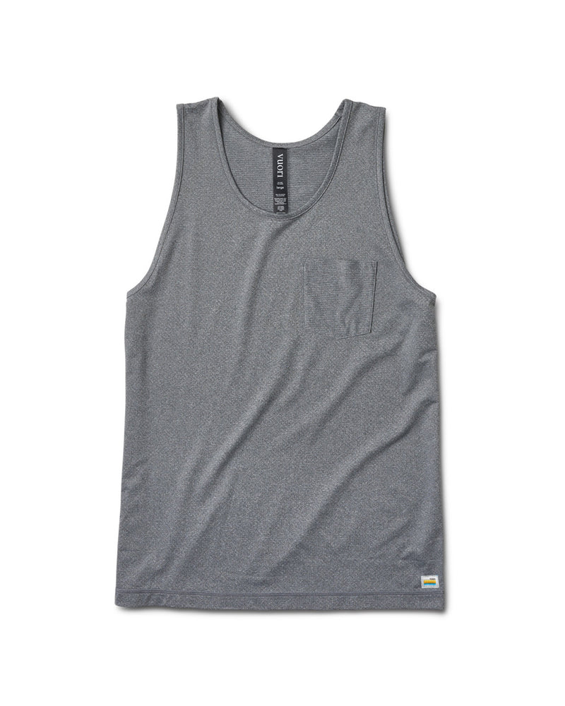 Tradewind Performance Tank | Heather Grey | Vuori