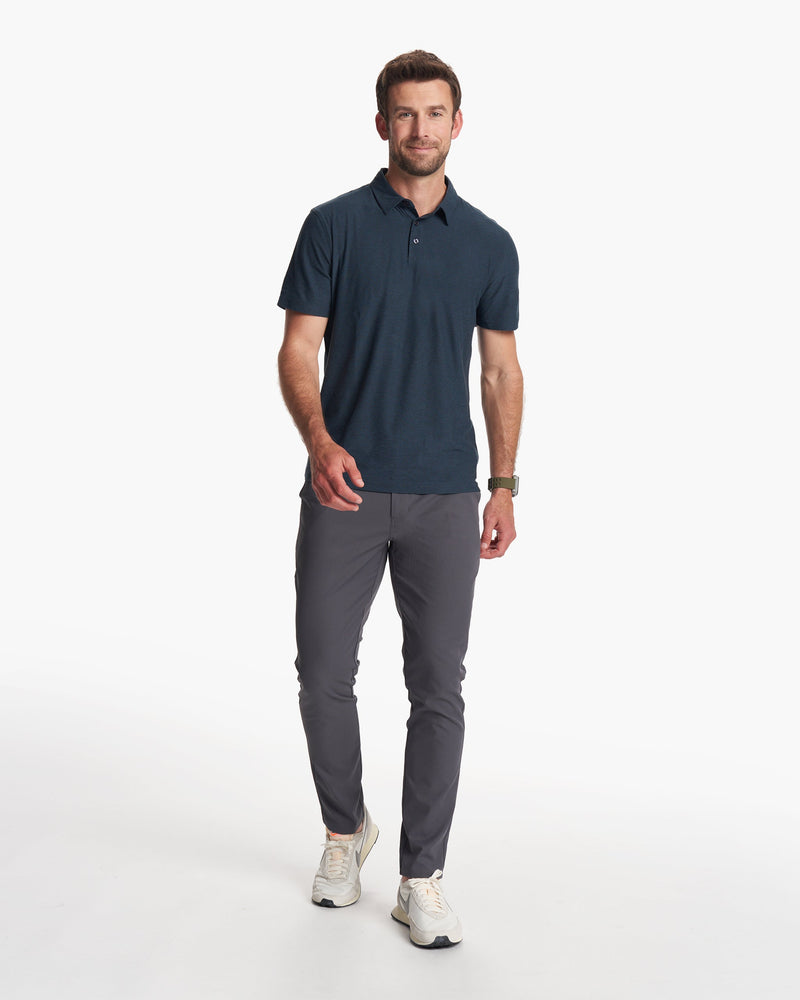 Vuori Men's Strato Tech Polo - Charcoal Heather, S