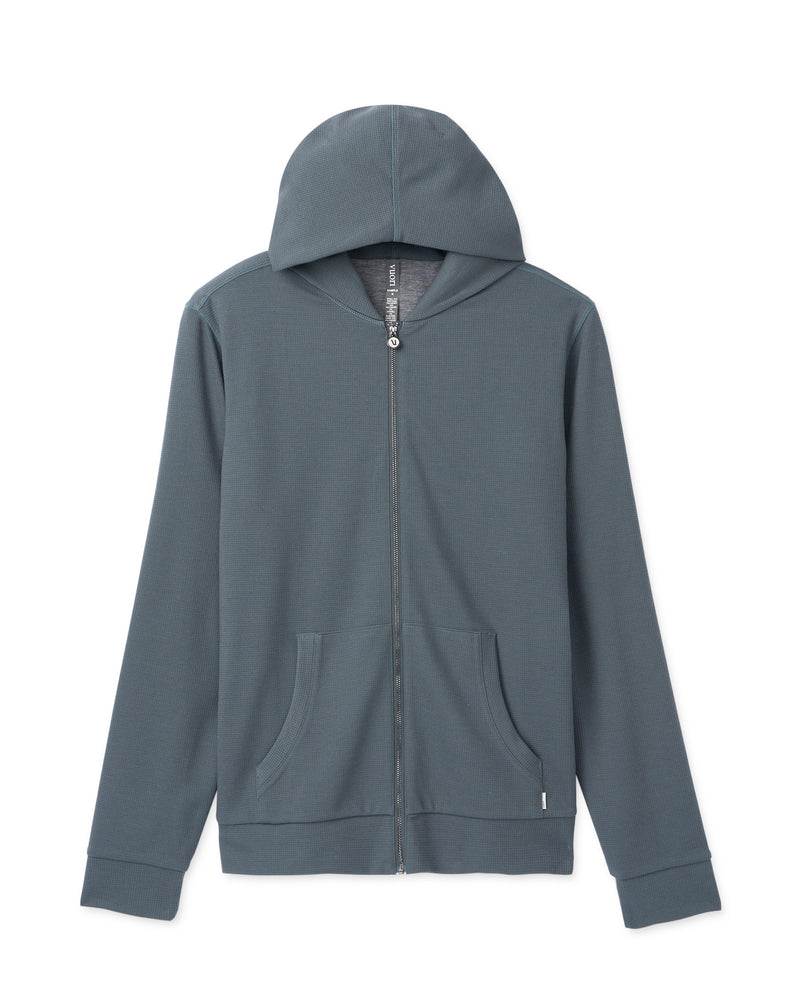 Performance Waffle Zip Hoodie 2.0, Lake