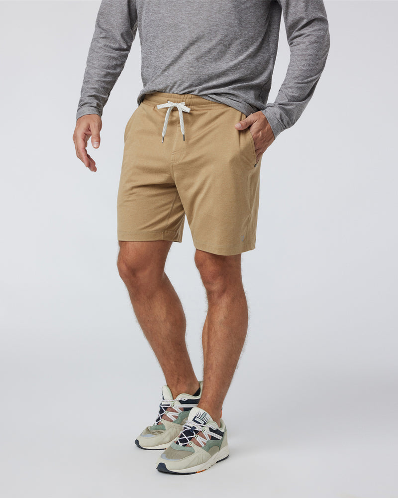 Ponto Short | Men's Sungold Heather Jogger Shorts | Vuori