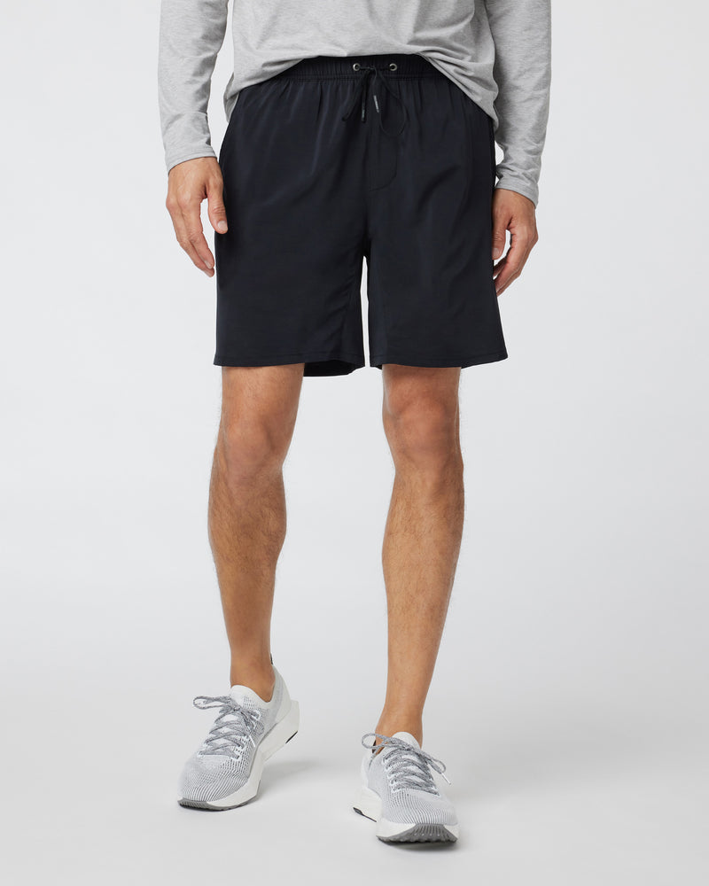 Balance Collection Men's Distance Zipper Pocket Short, Black