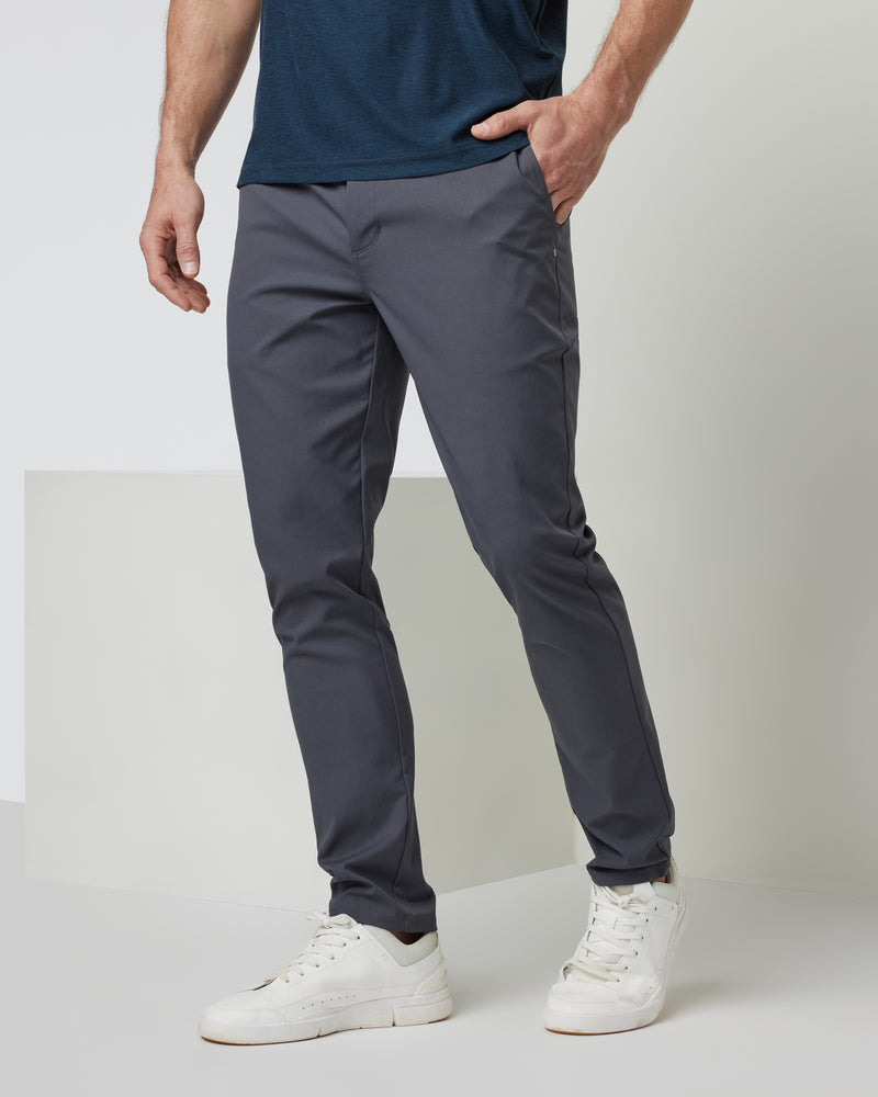 Cascade Tech Chino Pant | Charcoal Chinos | Vuori Clothing