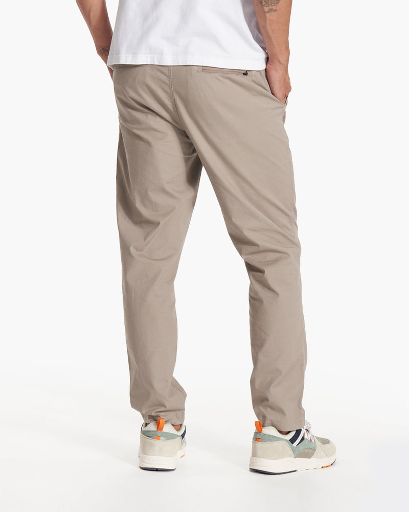 Vuori Men's Large Brown Rip Stop Pants Elastic Waist Zip & Drawstring  Skinny